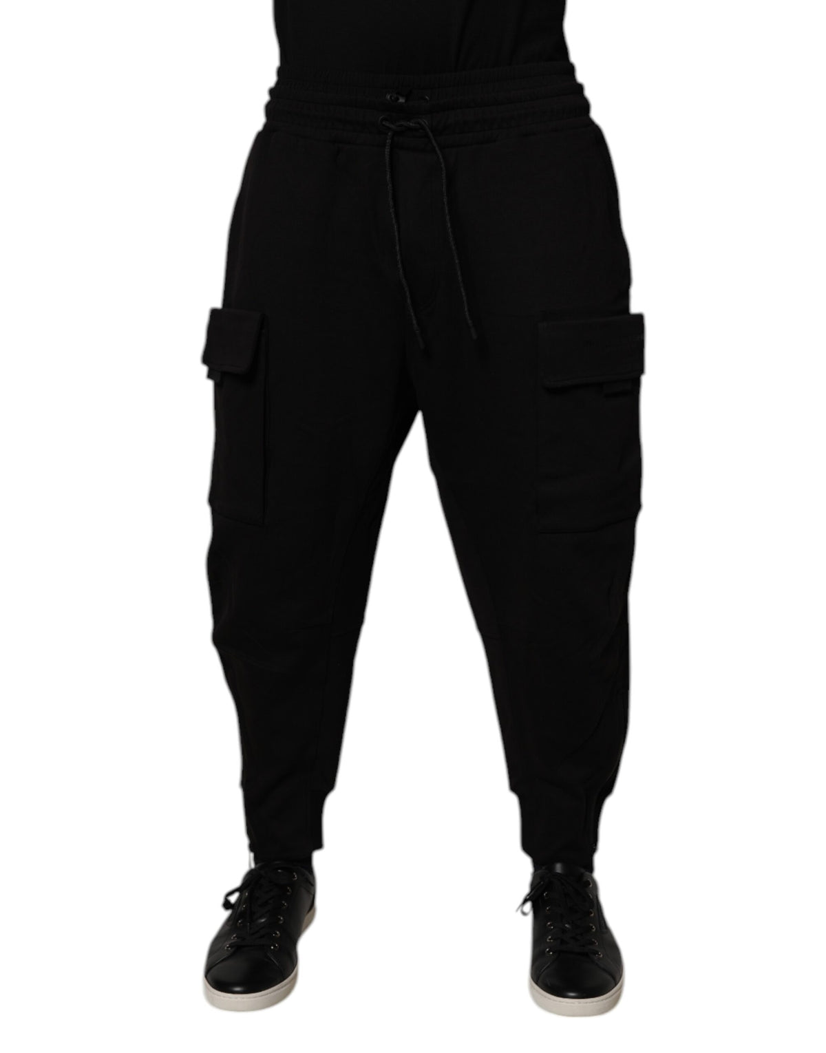 Dolce & Gabbana Black Cotton Men Cargo Jogger Sweatpants Pants -   -  Dolce & Gabbana.