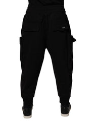 Dolce & Gabbana Black Cotton Men Cargo Jogger Sweatpants Pants -   -  Dolce & Gabbana.