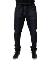 Dolce & Gabbana Dark Blue Cotton Stretch Skinny Denim Jeans -   -  Dolce & Gabbana.