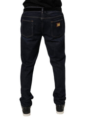 Dolce & Gabbana Dark Blue Cotton Stretch Skinny Denim Jeans -   -  Dolce & Gabbana.