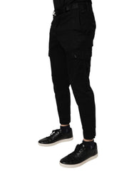 Dolce & Gabbana Black Cotton Stretch Skinny Cargo Denim Jeans -   -  Dolce & Gabbana.