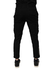 Dolce & Gabbana Black Cotton Stretch Skinny Cargo Denim Jeans -   -  Dolce & Gabbana.