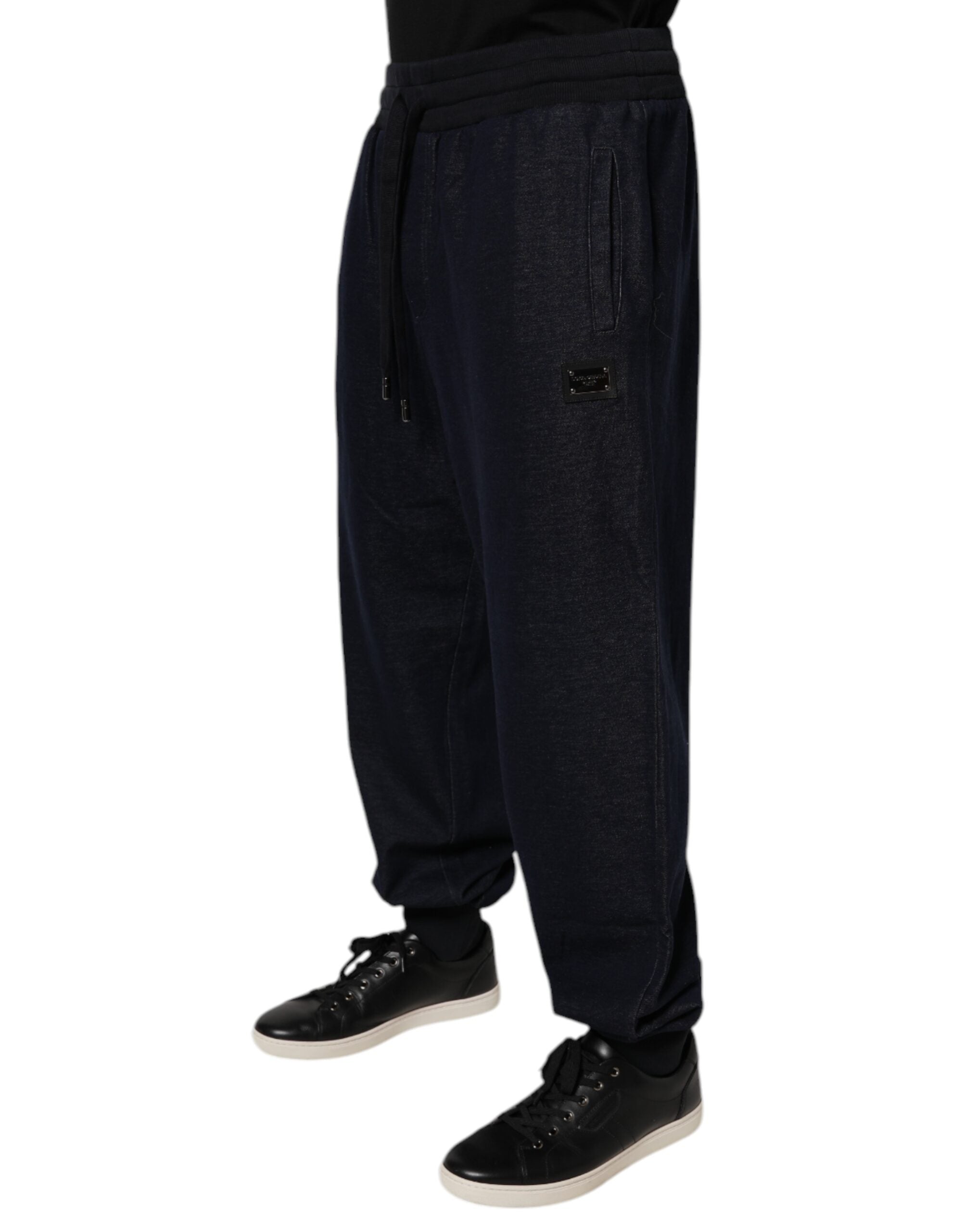 Dolce & Gabbana Black Jacquard Cotton Jogger Sweatpants Pants -   -  Dolce & Gabbana. Dolce & Gabbana Black Jacquard Cotton Jogger Sweatpants Pants -   -  Dolce & Gabbana.