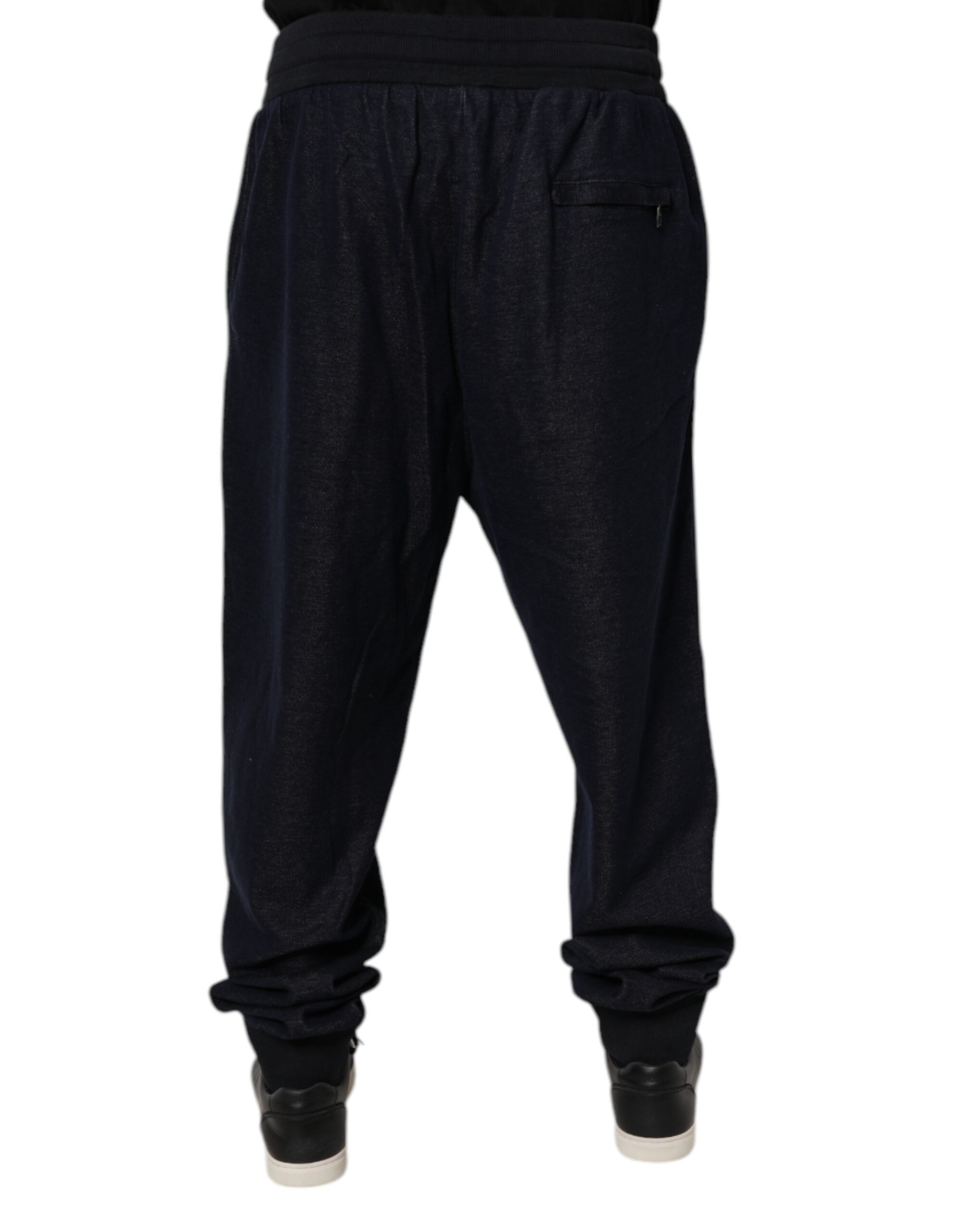 Dolce & Gabbana Black Jacquard Cotton Jogger Sweatpants Pants -   -  Dolce & Gabbana. Dolce & Gabbana Black Jacquard Cotton Jogger Sweatpants Pants -   -  Dolce & Gabbana.