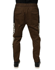 Dolce & Gabbana Brown Cotton Stretch Jogger Sweatpants Pants -   -  Dolce & Gabbana.