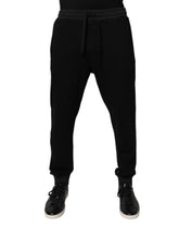 Dolce & Gabbana Black Logo Men Jogger Cotton Sweatpants Pants -   -  Dolce & Gabbana.
