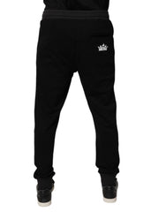 Dolce & Gabbana Black Logo Men Jogger Cotton Sweatpants Pants -   -  Dolce & Gabbana.