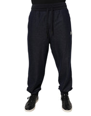 Dolce & Gabbana Black Jacquard Jogger Men Sweatpants Pants -   -  Dolce & Gabbana.