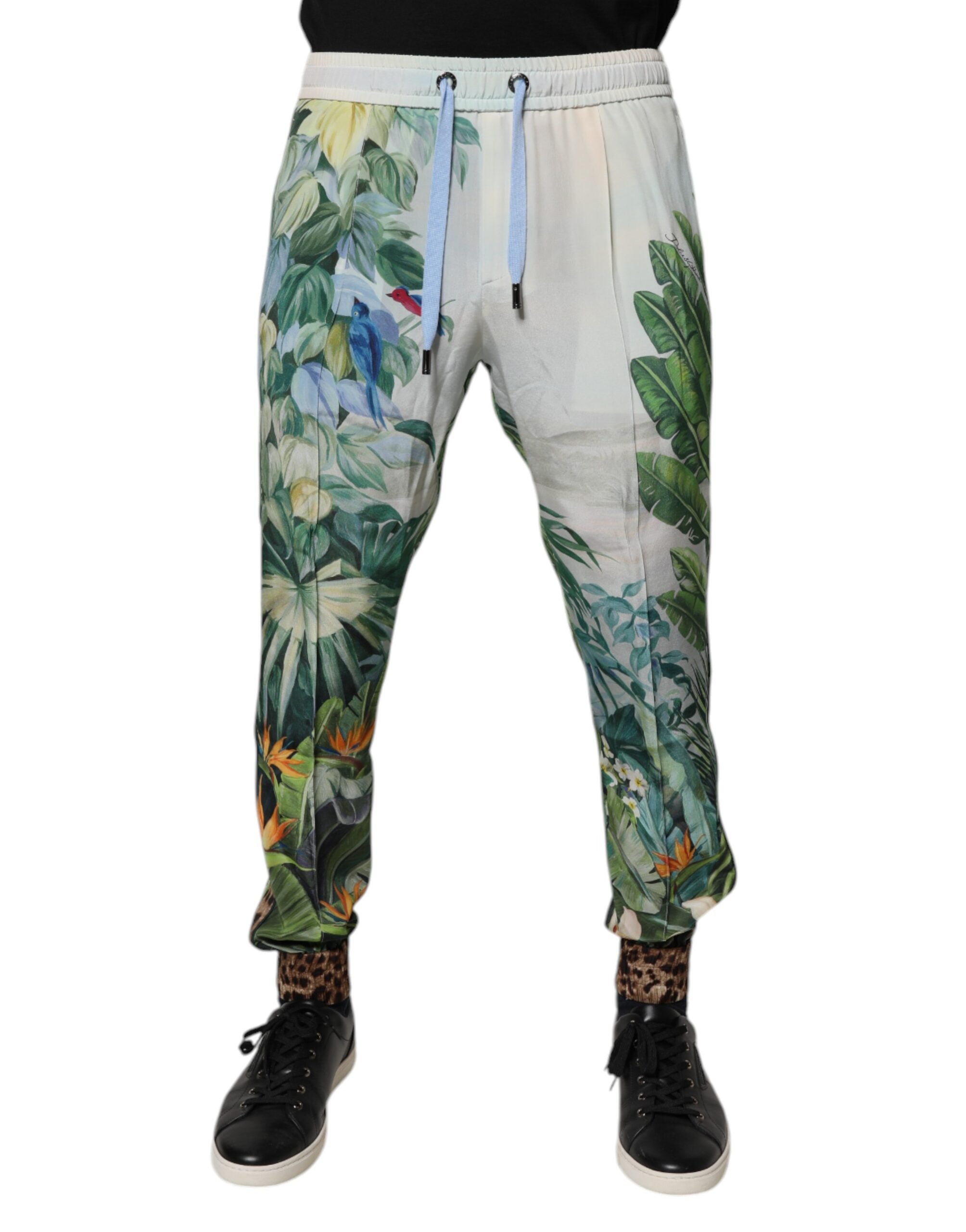 Dolce & Gabbana Multicolor Tropical Jogger Sweatpants Pants -   -  Dolce & Gabbana. Dolce & Gabbana Multicolor Tropical Jogger Sweatpants Pants -   -  Dolce & Gabbana.