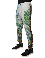 Dolce & Gabbana Multicolor Tropical Jogger Sweatpants Pants -   -  Dolce & Gabbana.