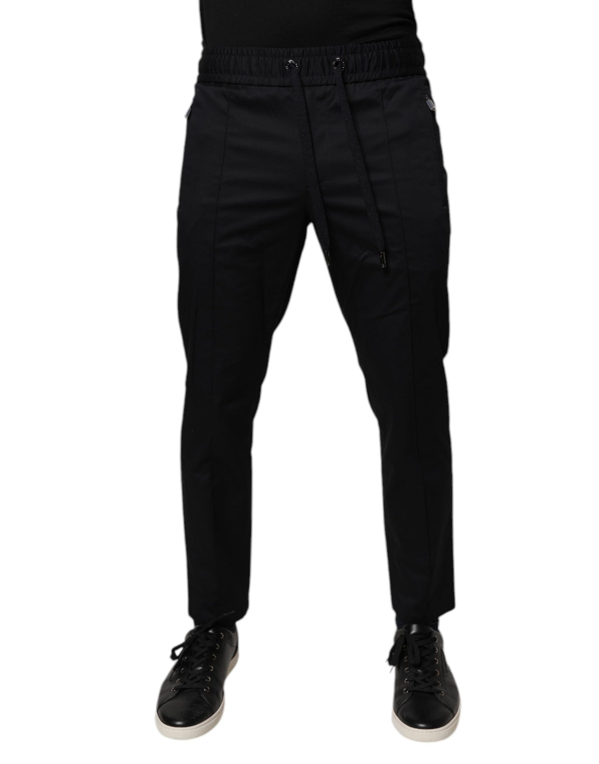 Dolce & Gabbana Dark Blue Cotton Men Jogger Sweatpants Pants -   -  Dolce & Gabbana.