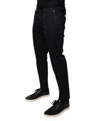Dolce & Gabbana Dark Blue Cotton Men Jogger Sweatpants Pants -   -  Dolce & Gabbana.
