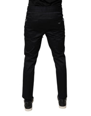 Dolce & Gabbana Dark Blue Cotton Men Jogger Sweatpants Pants -   -  Dolce & Gabbana.