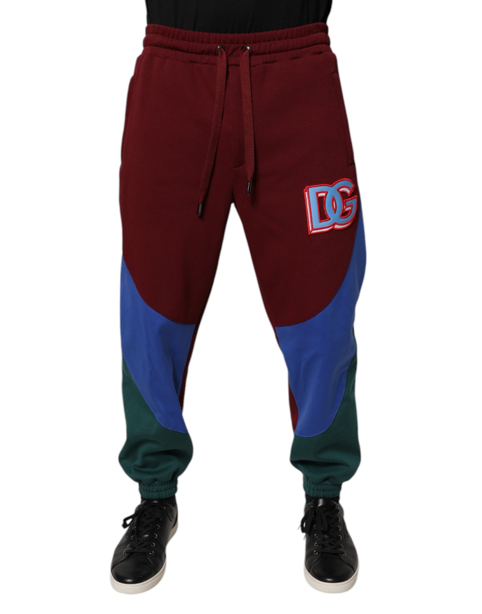 Dolce & Gabbana Multicolor Cotton Men Jogger Sweatpants Pants -   -  Dolce & Gabbana.
