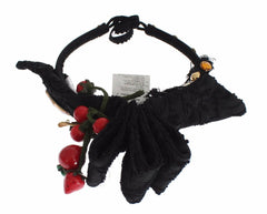 Dolce & Gabbana Diadem Headband Tiara Berry Fruit Crystal Bow Hair -   -  Dolce & Gabbana.