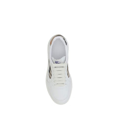 Burberry Leather Sneakers -   -  Burberry.