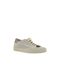 Brunello Cucinelli Cream White Leather Sneakers -   -  Brunello Cucinelli.