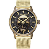 Police Gold Stainless Steel Watch -   -  Police.
