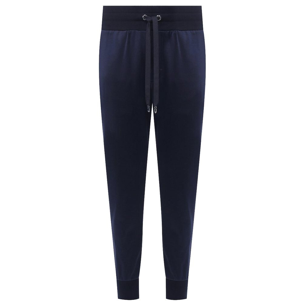 Dolce & Gabbana Blue Silk Jeans & Pant -   -  Dolce & Gabbana.
