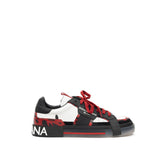 Dolce & Gabbana Black And White Leather Sneaker -   -  Dolce & Gabbana.