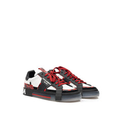 Dolce & Gabbana Black And White Leather Sneaker -   -  Dolce & Gabbana.