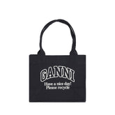 Ganni Cotton Tote Bag -   -  Ganni.