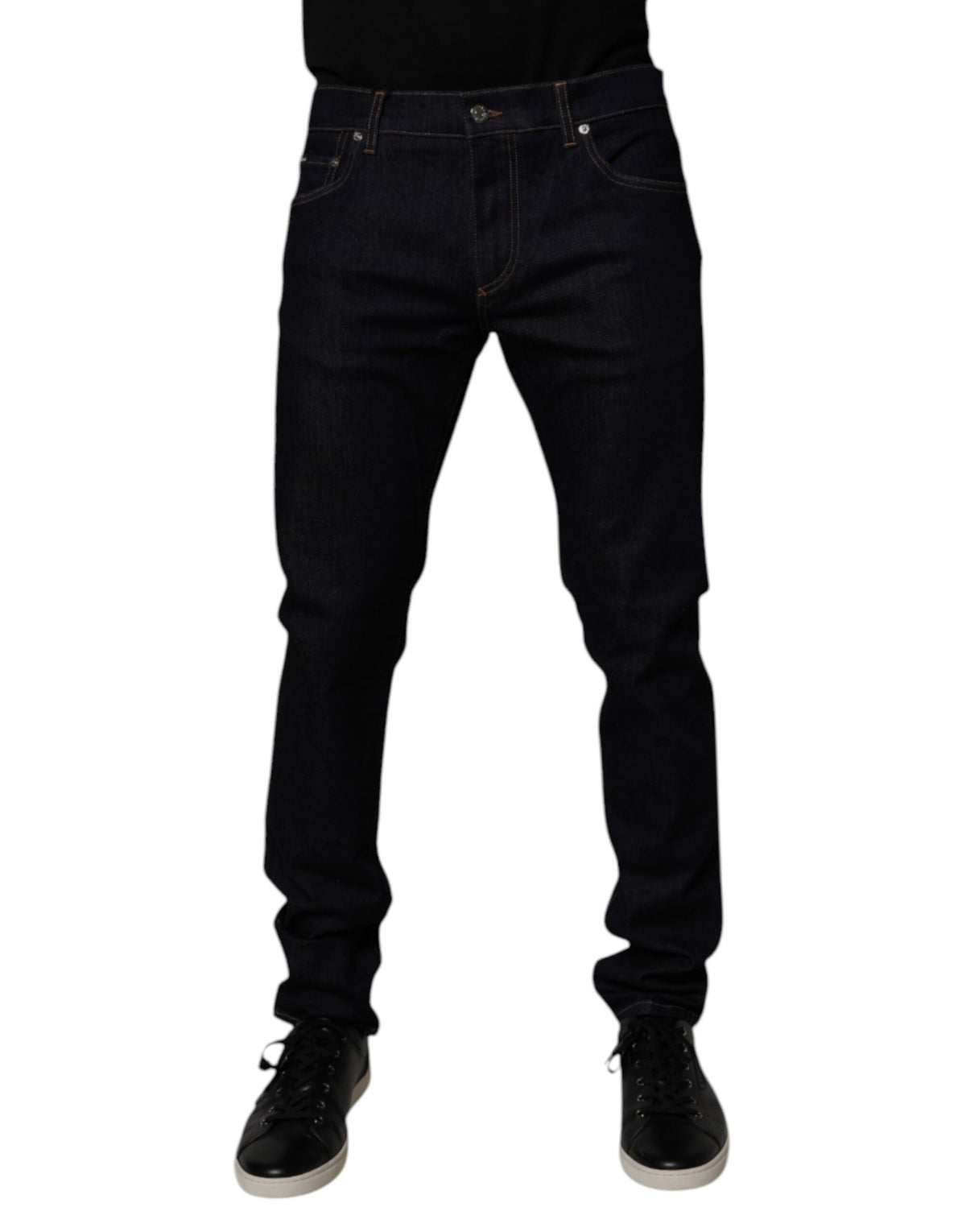 Dolce & Gabbana Black Cotton Stretch Men Skinny Denim Jeans -   -  Dolce & Gabbana.