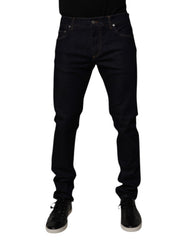 Dolce & Gabbana Black Cotton Stretch Men Skinny Denim Jeans -   -  Dolce & Gabbana.