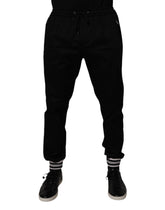 Dolce & Gabbana Black Cotton Stretch Jogger Sweatpants Pants -   -  Dolce & Gabbana.