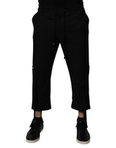 Dolce & Gabbana Black Polyester Men Cropped Pants -   -  Dolce & Gabbana.