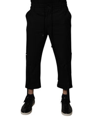 Dolce & Gabbana Black Polyester Men Cropped Pants -   -  Dolce & Gabbana.