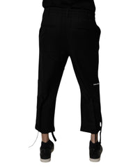 Dolce & Gabbana Black Polyester Men Cropped Pants -   -  Dolce & Gabbana.