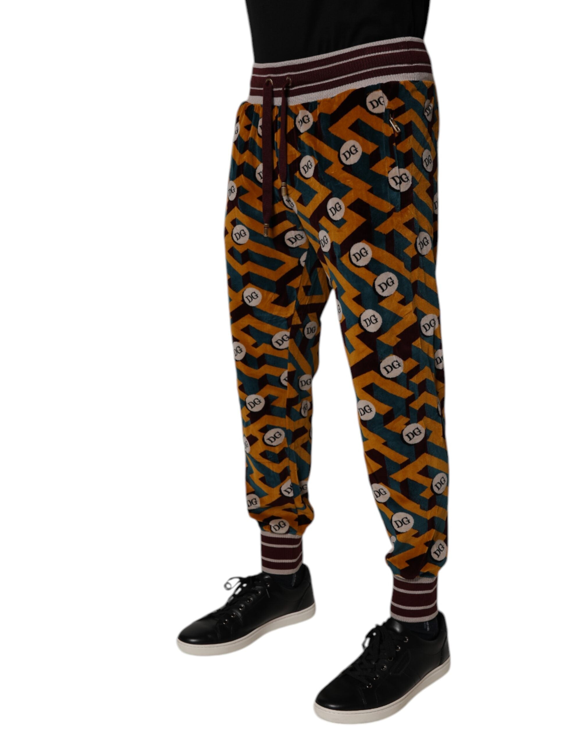 Dolce & Gabbana Multicolor Logo Monogram Jogger Sweatpants Pants -   -  Dolce & Gabbana. Dolce & Gabbana Multicolor Logo Monogram Jogger Sweatpants Pants -   -  Dolce & Gabbana.