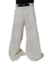 Dolce & Gabbana White Mid Waist Wide Leg Pants -   -  Dolce & Gabbana.