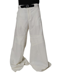 Dolce & Gabbana White Mid Waist Wide Leg Pants -   -  Dolce & Gabbana.
