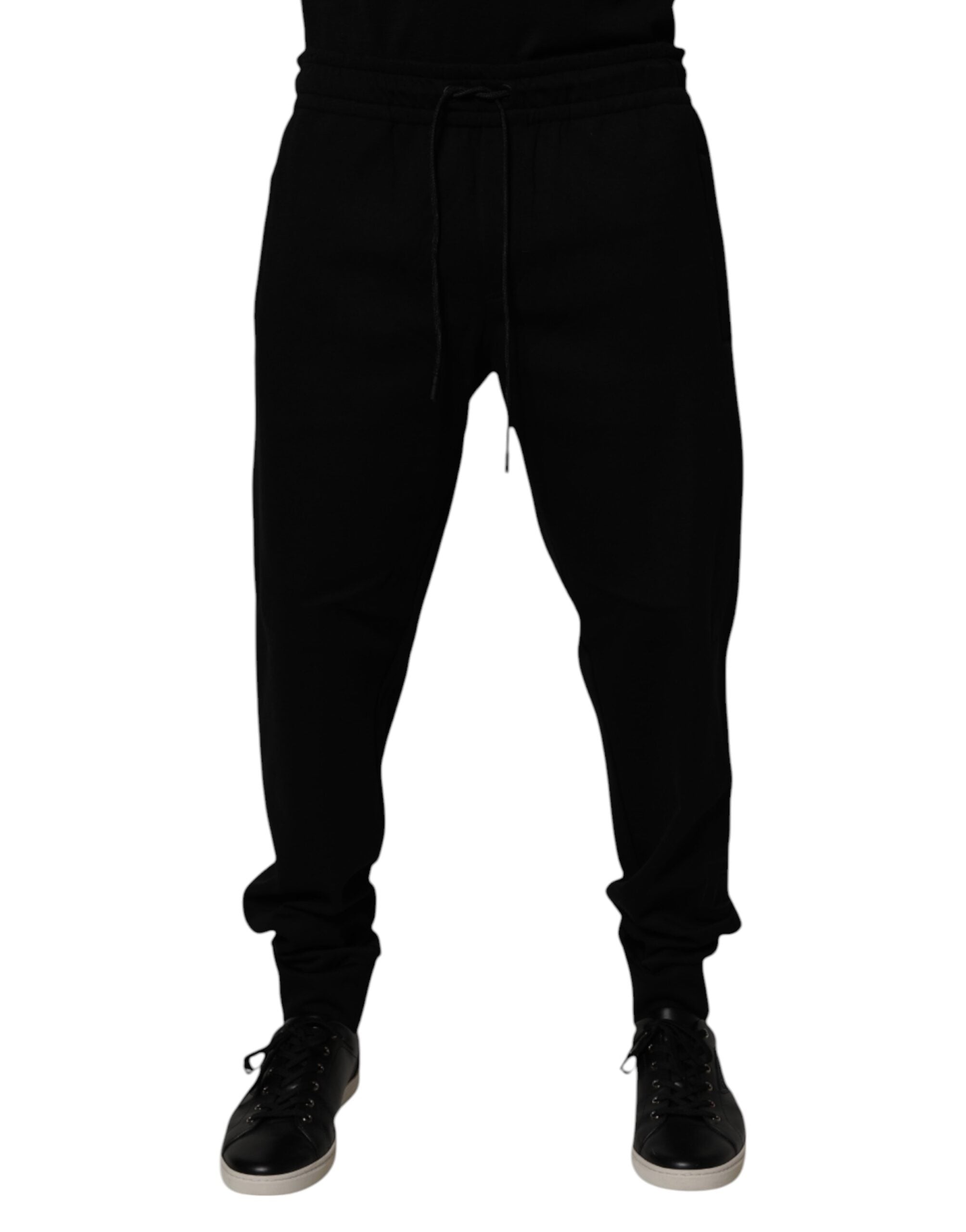 Dolce & Gabbana Black Cotton Blend Jogger Sweatpants Pants -   -  Dolce & Gabbana.