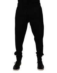Dolce & Gabbana Black Cotton Blend Jogger Sweatpants Pants -   -  Dolce & Gabbana.