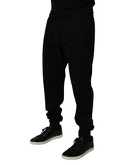Dolce & Gabbana Black Cotton Blend Jogger Sweatpants Pants -   -  Dolce & Gabbana.