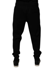 Dolce & Gabbana Black Cotton Blend Jogger Sweatpants Pants -   -  Dolce & Gabbana.