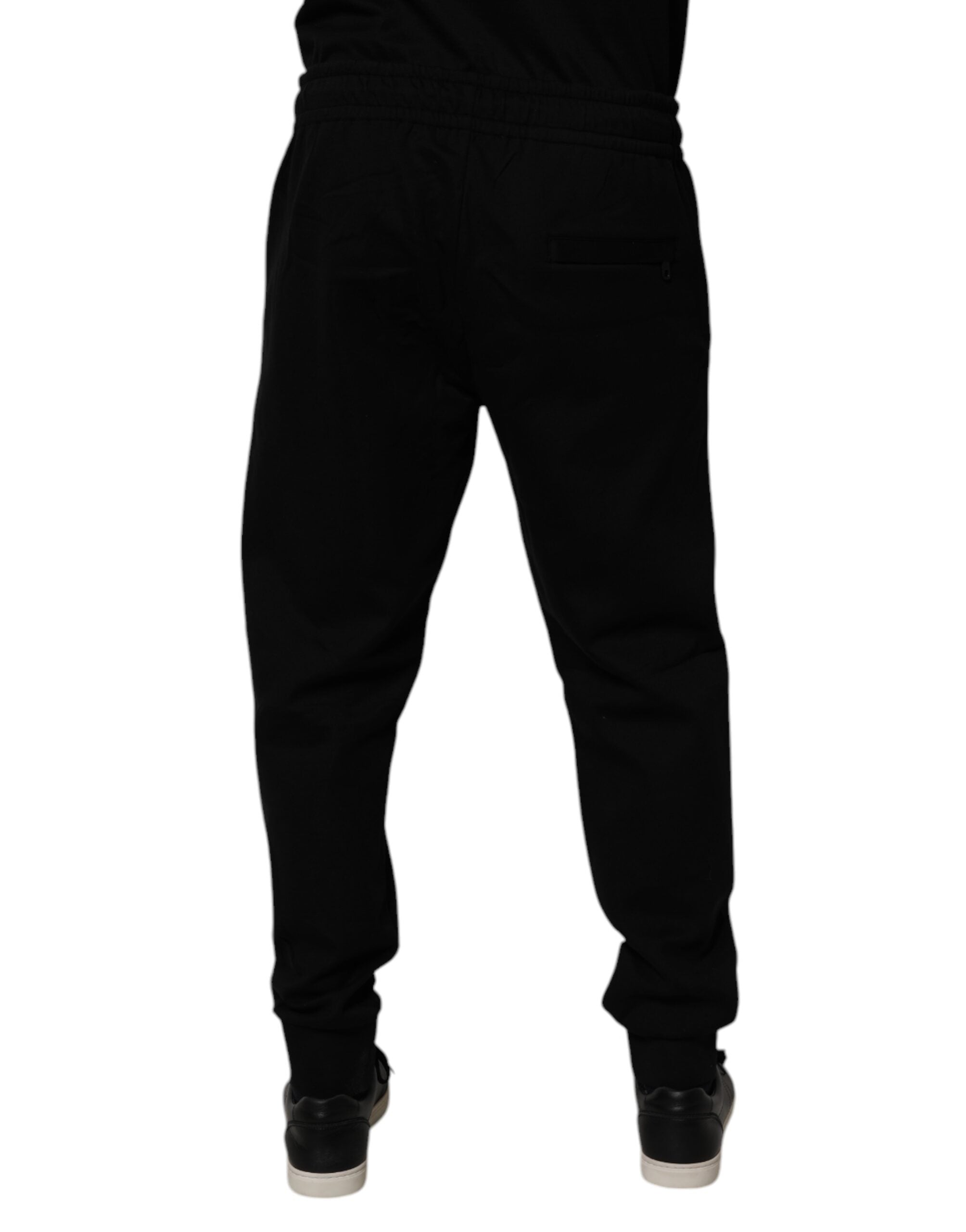 Dolce & Gabbana Black Cotton Blend Jogger Sweatpants Pants -   -  Dolce & Gabbana. Dolce & Gabbana Black Cotton Blend Jogger Sweatpants Pants -   -  Dolce & Gabbana.