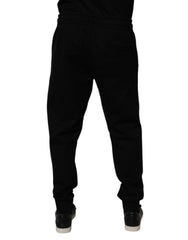 Dolce & Gabbana Black Cotton Blend Jogger Sweatpants Pants -   -  Dolce & Gabbana.