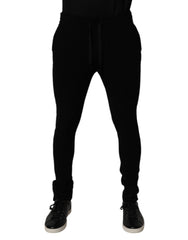 Dolce & Gabbana Black Cashmere Jogger Men Sweatpants Pants -   -  Dolce & Gabbana.