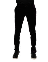 Dolce & Gabbana Violet Velvet Cotton Men Dress Formal Pants -   -  Dolce & Gabbana.