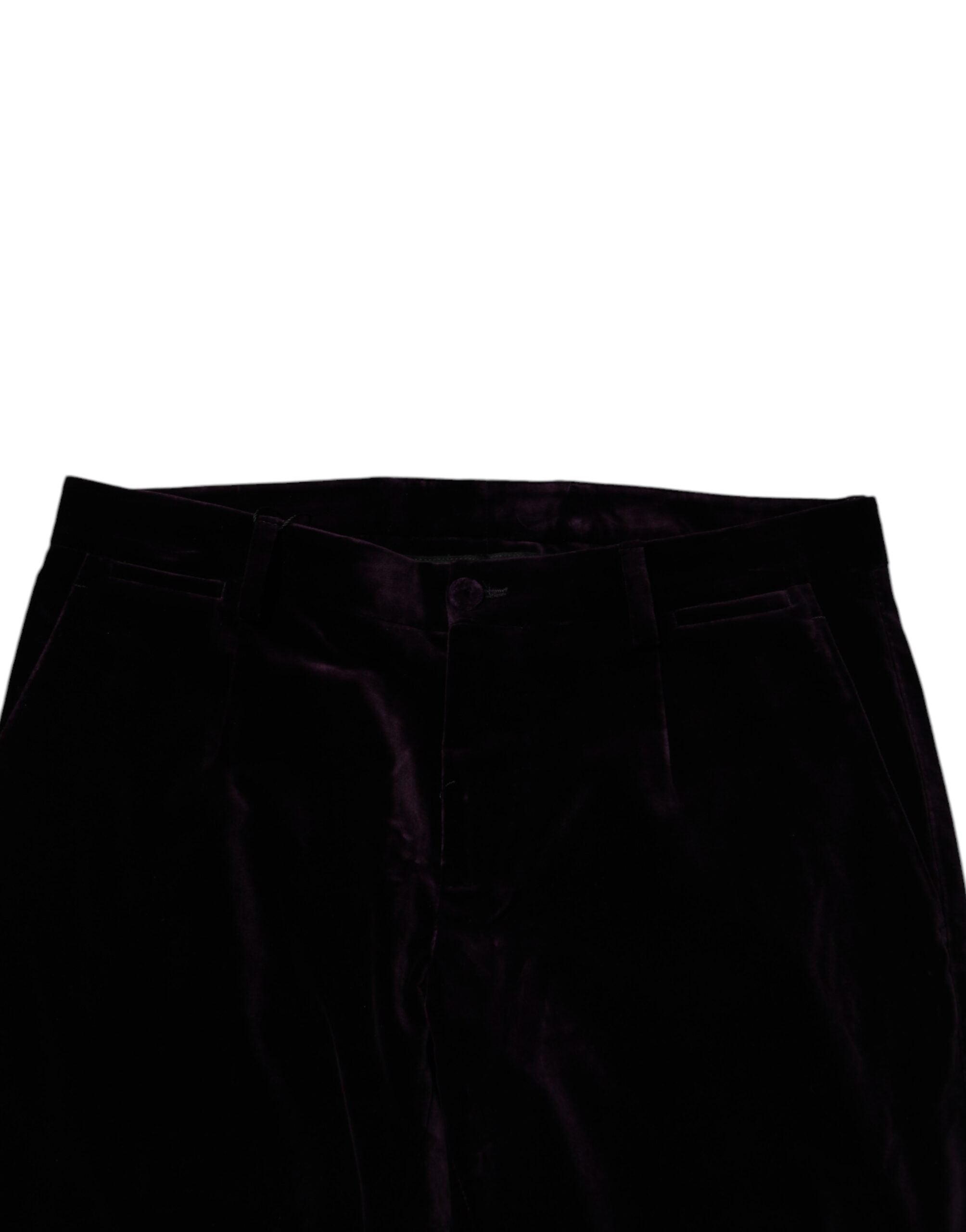 Dolce & Gabbana Violet Velvet Cotton Men Dress Formal Pants -   -  Dolce & Gabbana. Dolce & Gabbana Violet Velvet Cotton Men Dress Formal Pants -   -  Dolce & Gabbana.