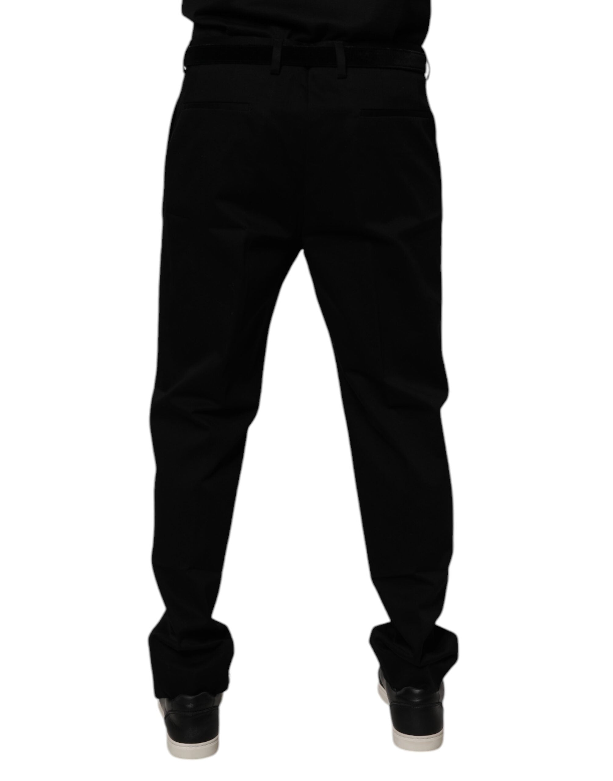 Dolce & Gabbana Black Cotton Men Skinny Dress Formal Pants -   -  Dolce & Gabbana. Dolce & Gabbana Black Cotton Men Skinny Dress Formal Pants -   -  Dolce & Gabbana.