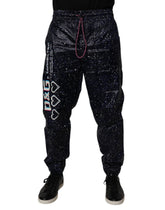 Dolce & Gabbana Dark Blue DG Game Print Cotton Jogger Pants -   -  Dolce & Gabbana.