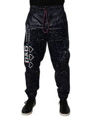 Dolce & Gabbana Dark Blue DG Game Print Cotton Jogger Pants -   -  Dolce & Gabbana.