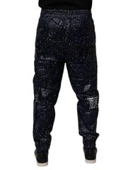 Dolce & Gabbana Dark Blue DG Game Print Cotton Jogger Pants -   -  Dolce & Gabbana.