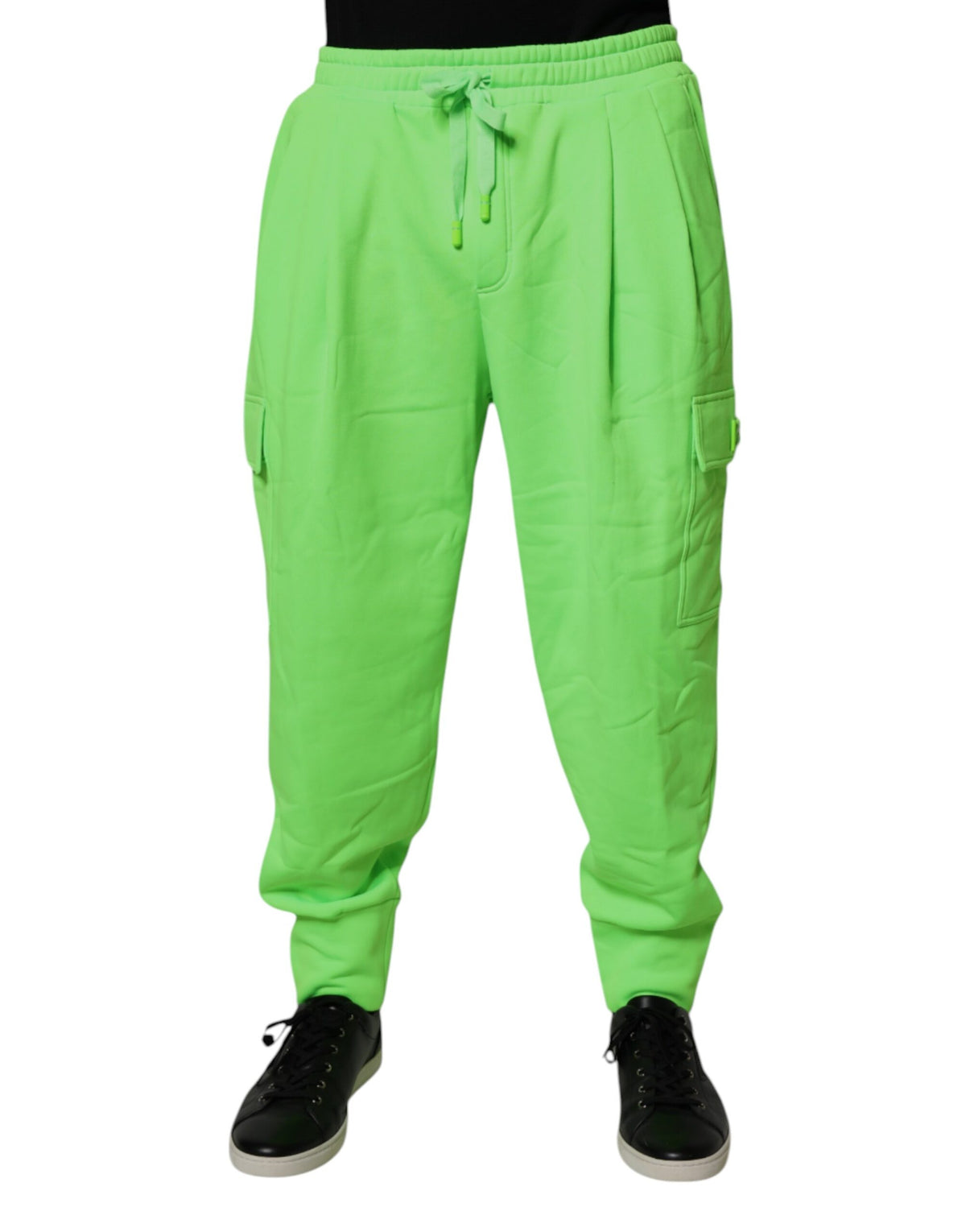 Dolce & Gabbana Neon Green Cargo Jogger Men Sweatpants Pants -   -  Dolce & Gabbana.