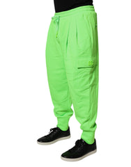 Dolce & Gabbana Neon Green Cargo Jogger Men Sweatpants Pants -   -  Dolce & Gabbana.